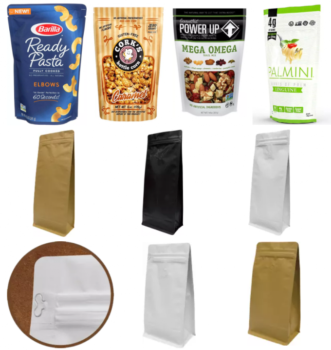1 KG Damla Kahve Çekirdeği Ambalaj Torbaları Güçlü Donma Dayanımı