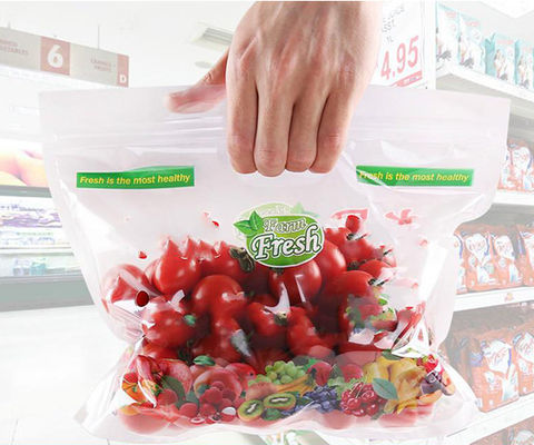 Antifog Kolu Meyve ve Sebze Paketleme Üzüm Plastik Torbalar Sebzeleri Paketlemek İçin
