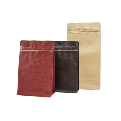 70gm 100gm Kilitli Kahve Çay Paketleme Mylar Rulo Film Kraft Kağıt Kahve Poşetleri
